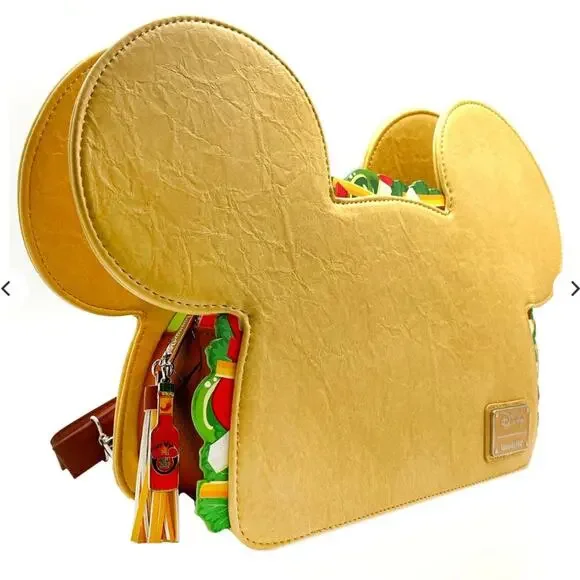 Loungefly X LASR Exclusive Mickey Taco Convertible Backpack - Picture 2 of 7